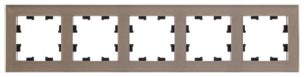 Рамка 5-м AtlasDesign Nature органич. стекло шампань SE ATN320505