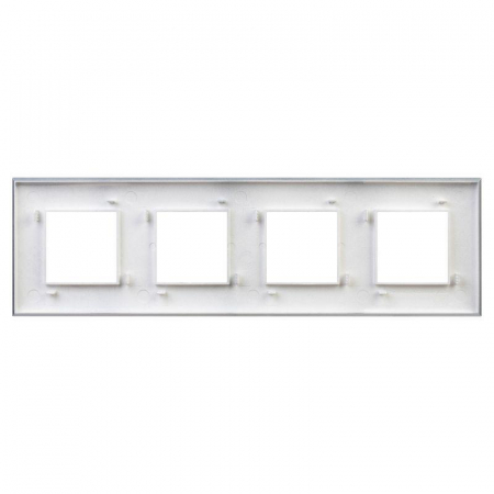 Рамка 4-м 8мод. Avanti "Закаленная сталь" DKC 4404908