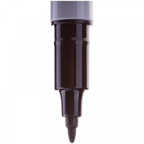 Маркер перманентный "Multi Marker Super Slim" 1мм пулевидный черн. Crown 08-8001
