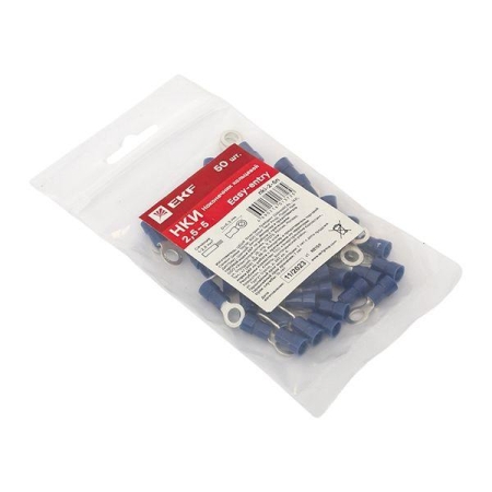 Наконечник кольцевой изол. НКИ 2.5-5 (уп.50шт) EKF nki-2-5n