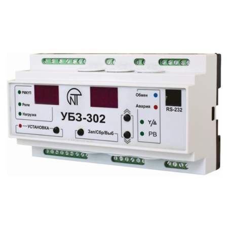 Блок защиты УБЗ-302 совместим с NT Cloud 380В ном.ток двигателя-встроенные Т/Т от 25-30кВт внешние Т/Т (не входят в компл.)до 315кВт Modbus d диф.трансформатора 100мм в компл. НовАтек-Электро 3425603302-100