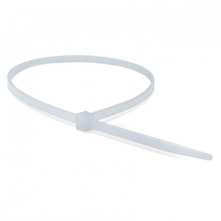 Хомут кабельный 3.6х150 P6.6 самозатухающий бел. (уп.100шт) DKC 25209SRCV0