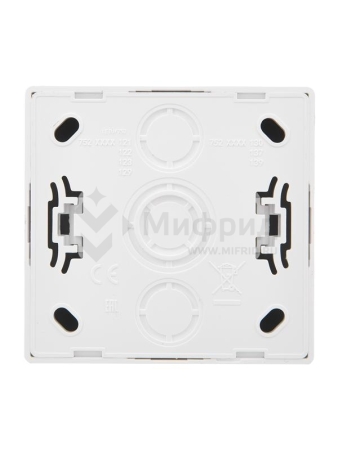 Розетка 1-м ОП LETO без заземл. ПБТ бел. LEZARD 752-0200-121B