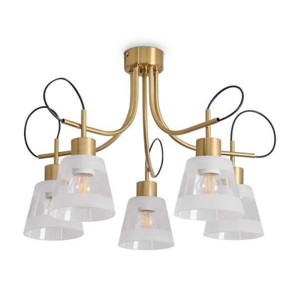 Светильник Caramel 5х60Вт E27 IP20 подвесной Freya FR5522PL-05BS