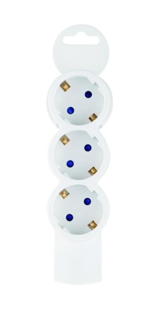 Колодка розеточная 3 гнезда с заземлением Quick Fix (быстрое подключение) 3680Вт Duwi 32017 5