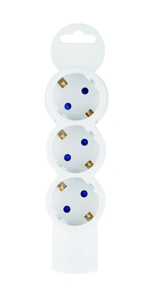 Колодка розеточная 3 гнезда с заземлением Quick Fix (быстрое подключение) 3680Вт Duwi 32017 5