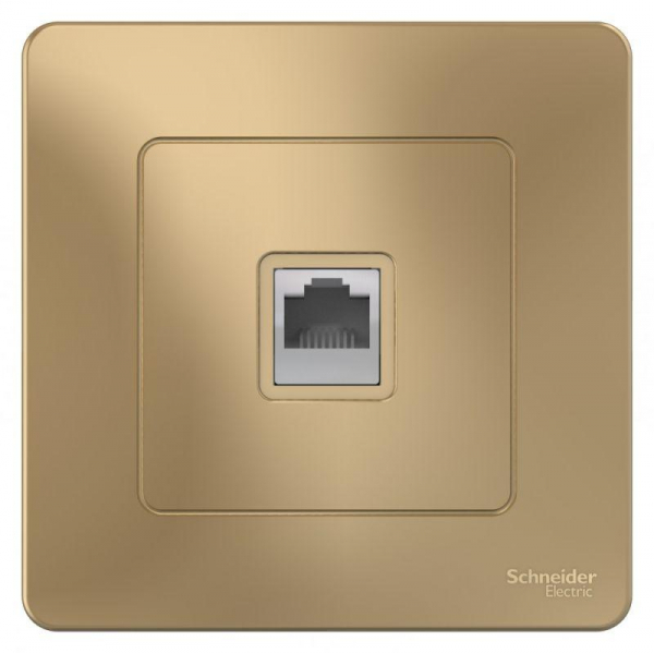 Розетка телефонная 1-м СП Blanca RJ11 титан SE BLNIS011004