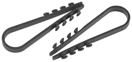 Дюбель-хомут 19-25мм для круглого кабеля NO-224-561 черн. (уп.10шт) Эра Б0066259