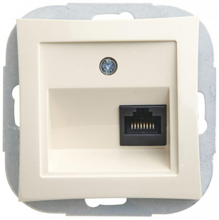 Розетка компьютерная СП Дуэт RJ45 кат.5E механизм беж. SchE WDE000283