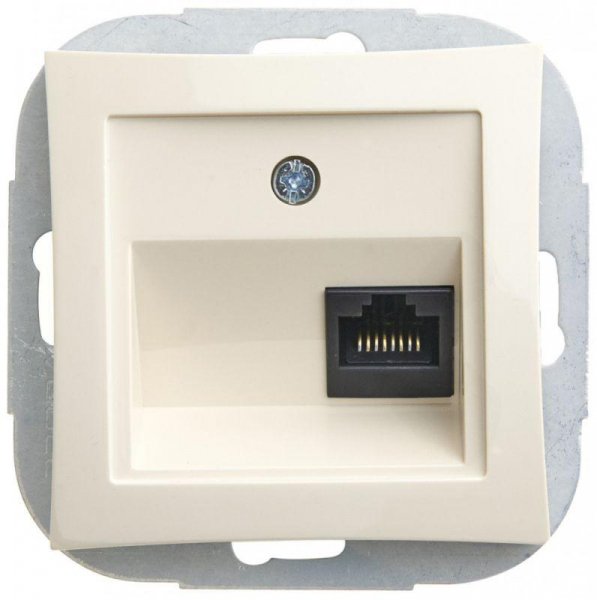 Розетка компьютерная СП Дуэт RJ45 кат.5E механизм беж. SchE WDE000283