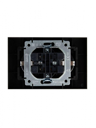 Розетка 2-м СП BRITE РСш12-3-БрТБ 16А в сборе с заземл. защ. шторки бронза IEK BR-R24-16-K45-F