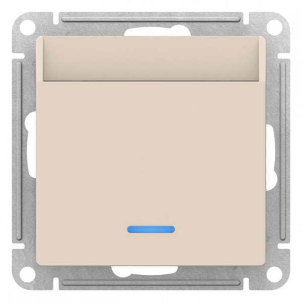 Выключатель карточный СП AtlasDesign 10А IP20 без задержки времени механизм беж. SE ATN000267