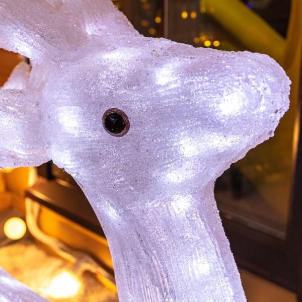 Фигура светодиодная акриловая "Олень" 50х25х75см 5Вт IP65 понижающ. трансф. в компл. Neon-Night 513-280