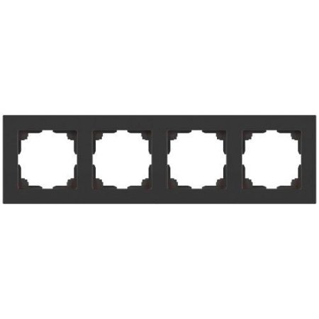 Рамка 4-м СП Accent 6-504-07 графит Intro Б0063718