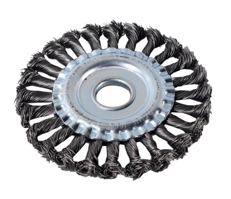 Щетка для УШМ плоская крученая 125мм Вихрь 73/1/3/46