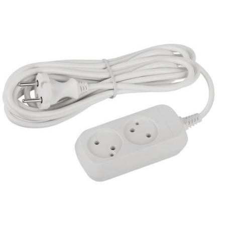 Удлинитель 2х5м без заземл. ПВС 2х0.75 UDL-10-250 Greenline Эра Б0065044