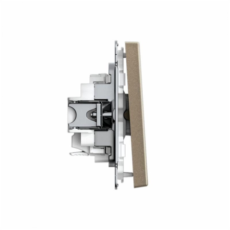 Выключатель 1-кл. ArtGallery 10AX быстрозажим. клем. механизм шампань SE GAL000511S