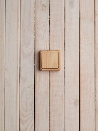 Выключатель 2-кл. ОП Октава 10А IP20 ВС20-2-0-ОС сосна GENERICA EVO20-K03-10-DC