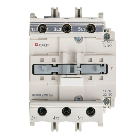 Контактор КМЭ 80А кат. 380В AC 1НО+1НЗ EKF ctr-s-80-380