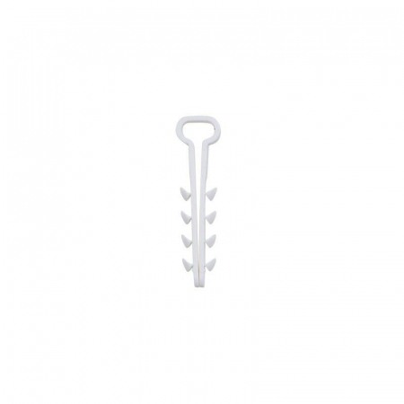 Дюбель-хомут нейлоновый прямоугольный 5-8мм бел. (уп.100шт) Rexant 07-4608