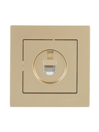 Розетка компьютерная VESNA зол. 140 LEZARD 742-3688-140