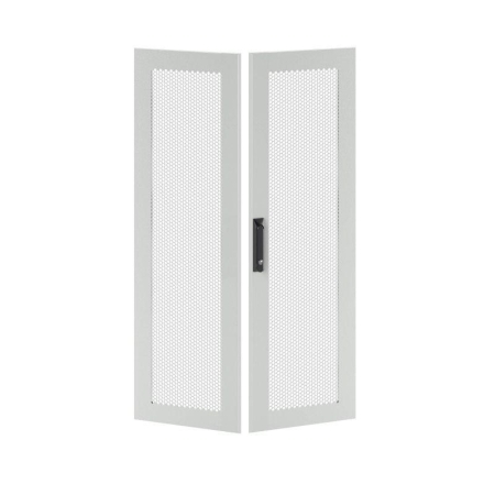 Дверь двустворчатая для IT-CQE 2000х600 перфорир. RAL7035 DKC RGITCPMD2060
