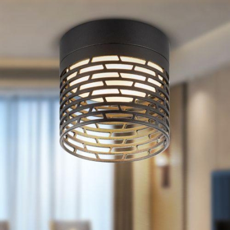 Светильник OL53 BK под лампу GX53 IP20 настенно-потолочный спот черн. Эра Б0061190