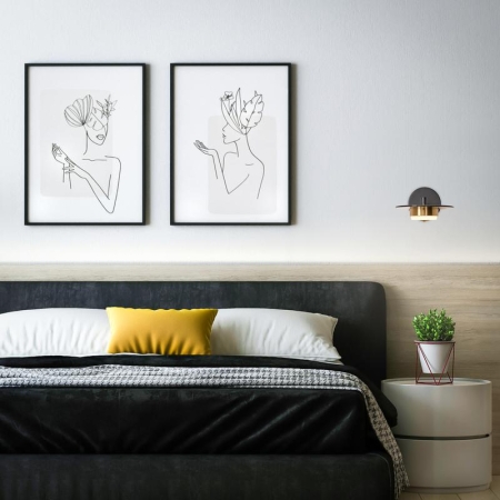 Светильник Moon 1х7Вт GX53 IP20 бра настен. Freya FR5513WL-01BBZ