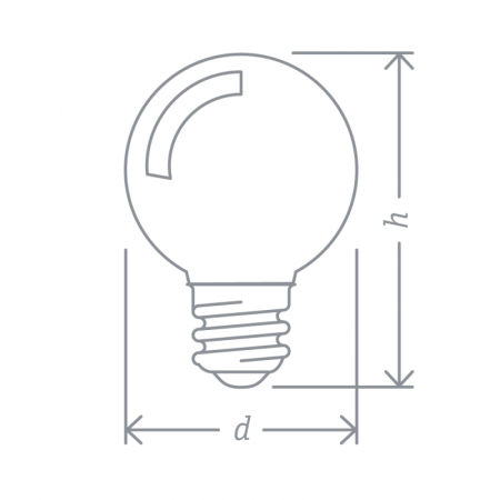 Лампа светодиодная 71 827 NLL-G45-1-230-R-E27 1Вт шар E27 176-264В красн. Navigator 71827