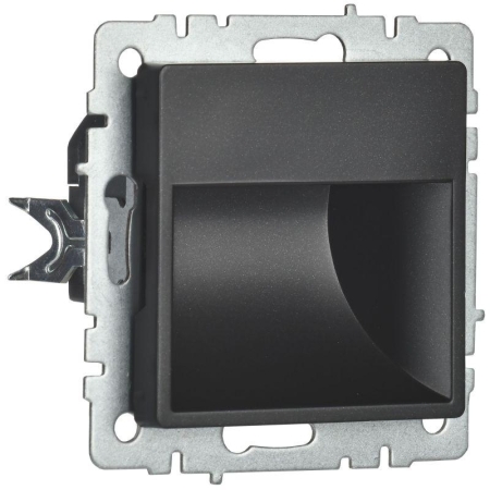 Подсветка светодиодная BRITE встраив. ПЛ20-БрЧ механизм черн. IEK BR-FL20-K02