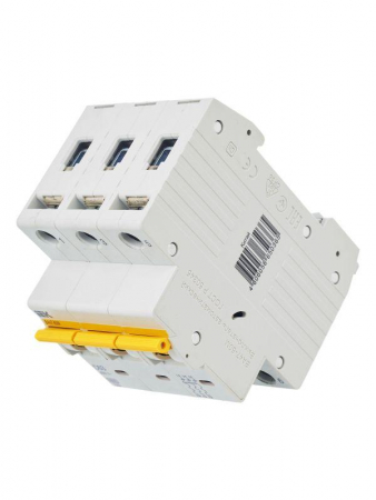 Выключатель автоматический модульный 3п C 63А 6кА ВА47-60M KARAT IEK MVA31-3-063-C