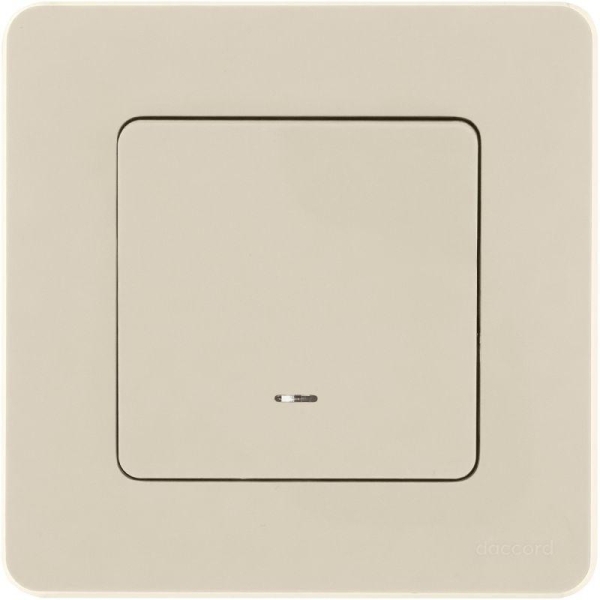 Выключатель 1-кл. Inspiria 10А IP20 250В 10AX с подсветкой/индикацией механизм сл. кость IEK 673611