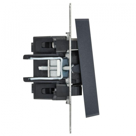 Выключатель 1-кл. СП BRITE ВС10-1-1-БрМ 10А с индик. механизм маренго IEK BR-V10-1-10-K35