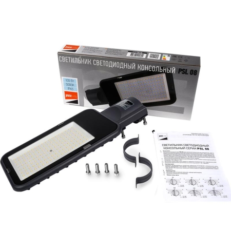 Светильник светодиодный PSL 08 100Вт 5000К GR 120град. уличный консольный ДКУ IP65 Pro JazzWay 5045828