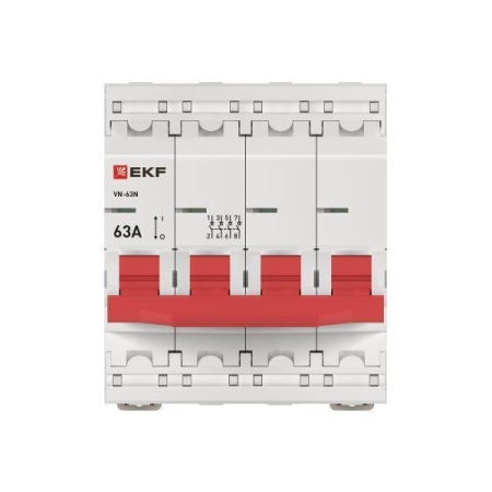 Выключатель нагрузки 4п 63А ВН-63N PROxima EKF S63463