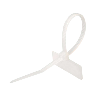 Хомут кабельный 2.5х110 с площадкой для маркировки 21х10 бел. NO-225-318 (уп.50шт) Эра Б0066059