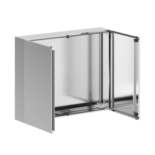 Корпус навесной STH с М/П двухдверный из нержавеющей стали AISI304 800х1000х200мм с фланцем DKC R5STH0812F-304