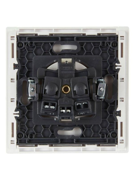 Розетка СП FORTE&PIANO FP216 16А с заземл. без защ. шторок винт. крепл. бел. IEK FP-R11-16-K01