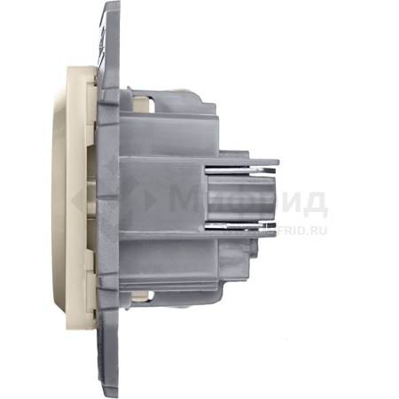 Розетка 1-м СП Inspiria 16А IP20 250В 2P+E защ. шторки немецк. стандарт механизм сл. кость IEK 673731