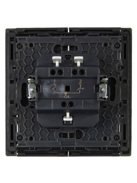 Выключатель 2-кл. СП FORTE&PIANO 10А FP305 сер. IEK FP-V20-0-10-1-K03