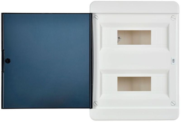 Корпус ЩРН-П-24 TEKFOR IP41 черн. прозр. дверь пластик. IEK TF5-KP12-N-24-41-K01-K03