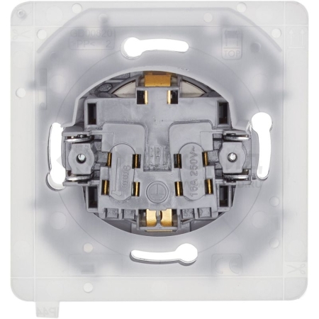 Розетка 1-м СП Inspiria 16А IP44 250В 2P+E защ. шторки с крышкой немецк. стандарт механизм сл. кость IEK 673741