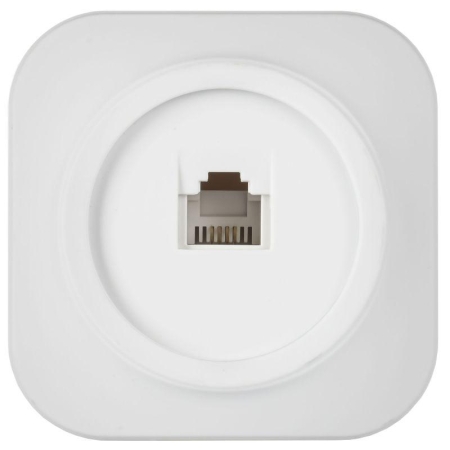 Розетка телефонная ОП RJ11 GLORY РТ20-ХБм бел. матов. IEK ETH10-K01M