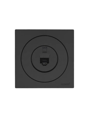 Розетка компьютерная СП OSEN RJ45 кат.6 механизм черн. бархат LEZARD 743-4288-140