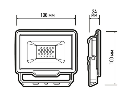 Прожектор светодиодный PFL- C3 20Вт BLUE (цвет свечения син.) для ландшафтного и архитектурного освещения IP65 ДО/СДО JazzWay 5061972