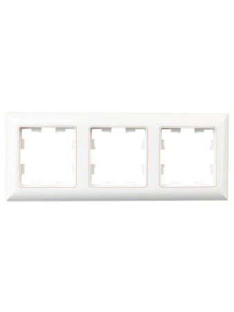 Рамка 3-м BRITE РУ-3-Бр бел./бел. IEK BR-M32-12-K01