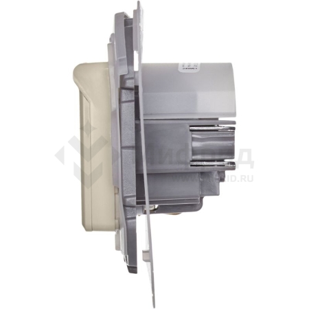 Розетка 1-м СП Inspiria 16А IP44 250В 2P+E защ. шторки с крышкой немецк. стандарт механизм сл. кость IEK 673741