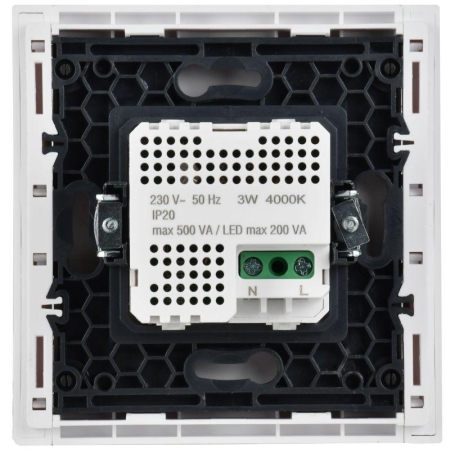 Датчик движения FORTE&PIANO FP256 с LED подсветкой бел. IEK FP-MS11-N-150-05-K01