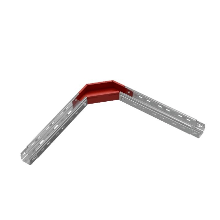 Угол для лотка горизонтальный 90град. 50х50 сталь 1мм "ПЛЮС" GLplus90-50-50 HD КМ PL1352