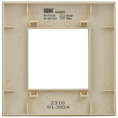 Рамка 1-м SKANDY SK-F01B беж. IEK SK-M12-K10
